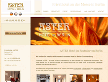 Tablet Screenshot of hotel-aster.de